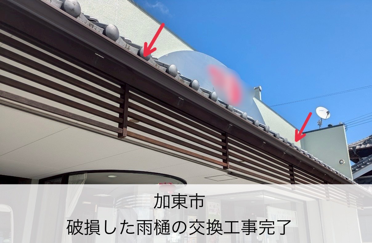 雨樋取付　完了