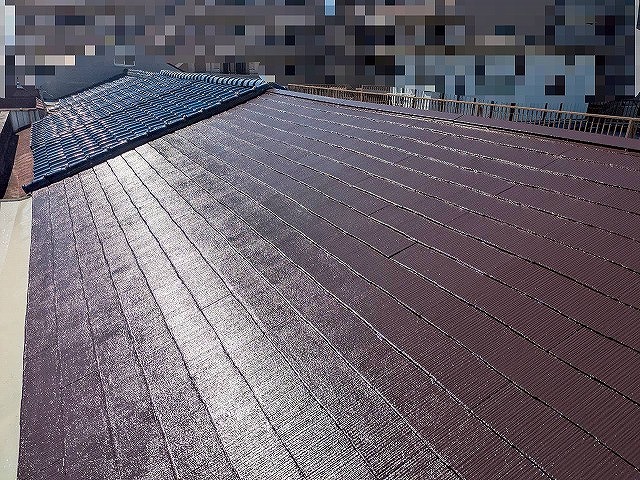 施工後　カラーベスト　屋根