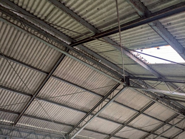 施工前　鉄骨塗装