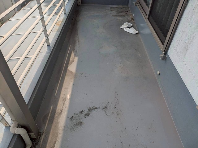 施工前　現地　ﾍﾞﾗﾝﾀﾞ防水