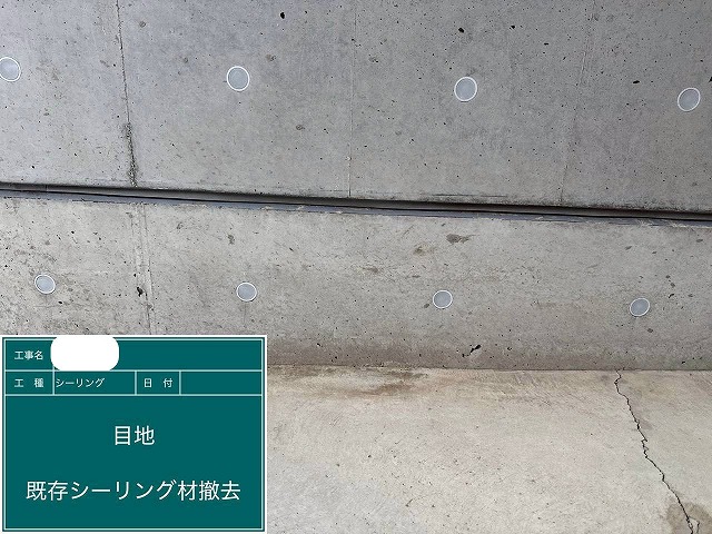 既存ｼｰﾘﾝｸﾞ材撤去