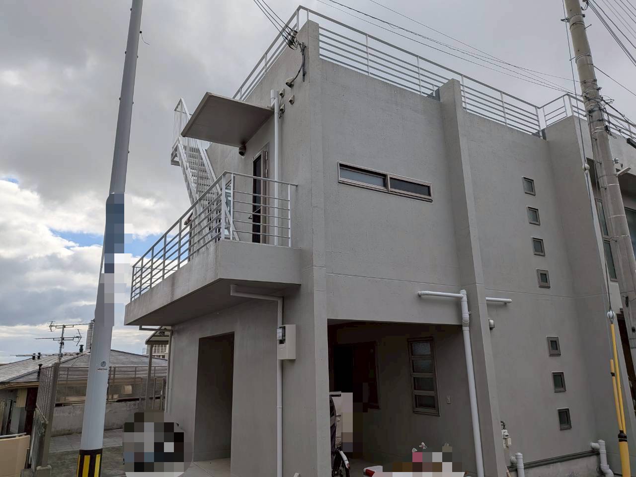 施工後　打ちっぱなしｺﾝｸﾘｰﾄ