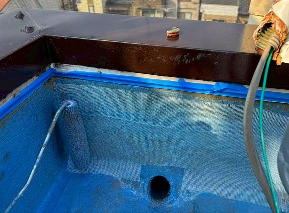 防水工事　ｳﾚﾀﾝ1層目