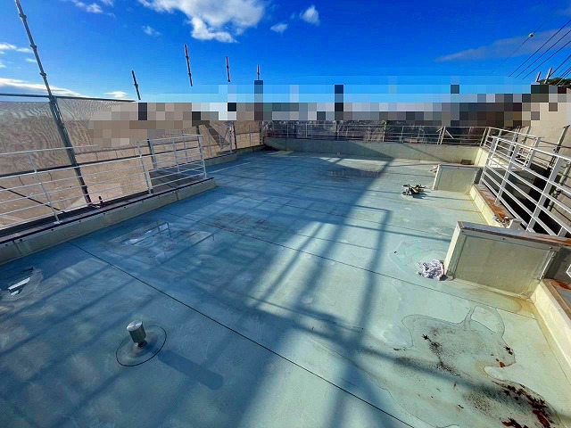 施工前　ｳﾚﾀﾝ塗膜防水工事