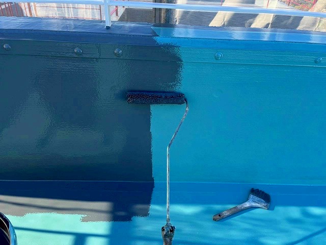 ﾄｯﾌﾟｺｰﾄ塗装　ｳﾚﾀﾝ塗膜防水工事