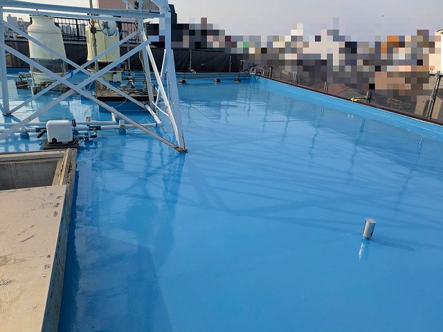 防水工事　ｳﾚﾀﾝ1層目