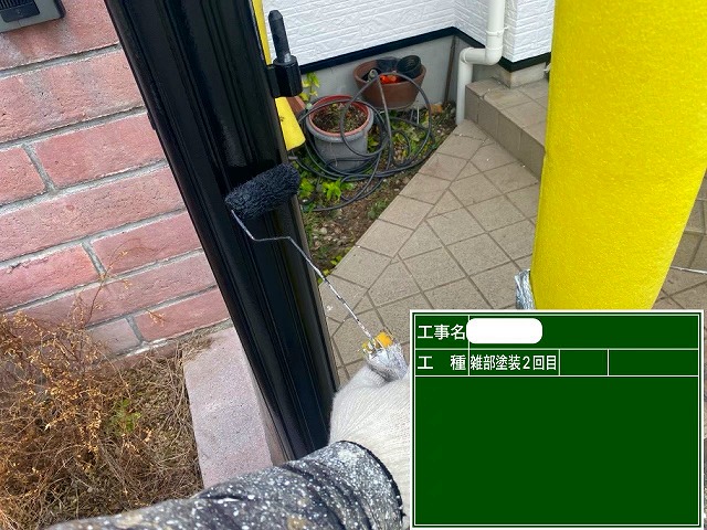 門柱ﾎﾟｽﾄ　上塗りﾌｧｲﾝﾊﾟｰﾌｪｸﾄﾄｯﾌﾟ
