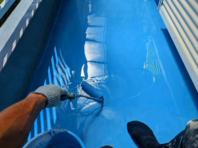 ｳﾚﾀﾝ塗膜防水　2回目