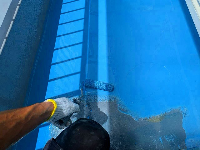 ﾍﾞﾗﾝﾀﾞｳﾚﾀﾝ塗膜防水　1回目