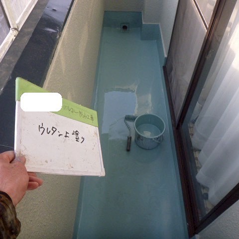 ウレタン塗膜上塗り