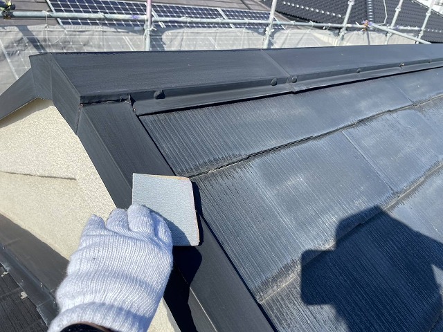 板金　ケレン作業