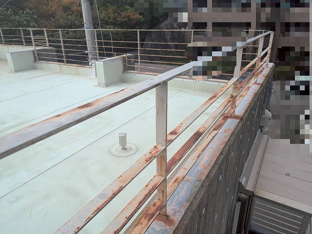 施工前　現地　手摺り