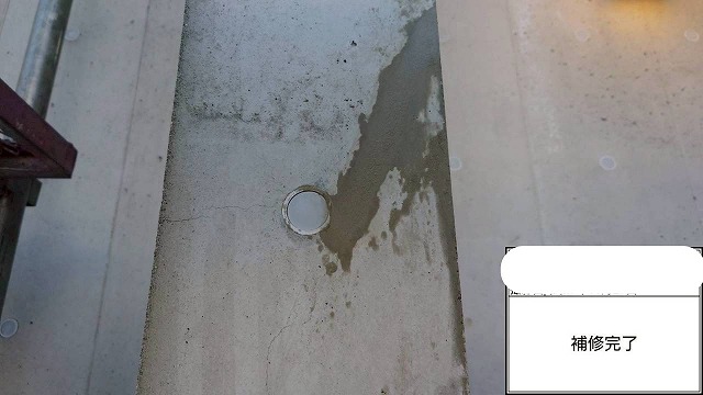 コンクリート外壁　補修後