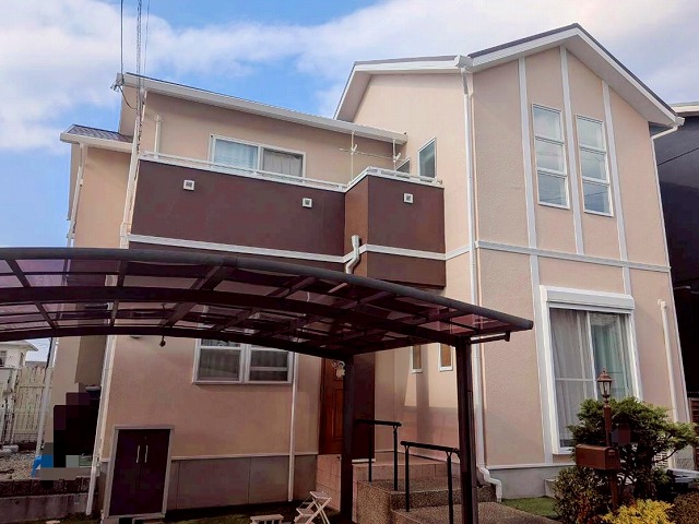 施工後　ｸﾞﾗﾝｾﾗ　外壁屋根塗装