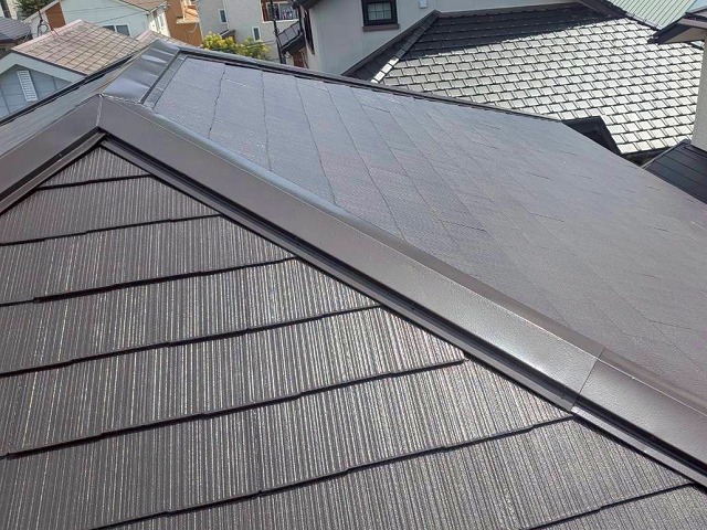 棟板金まわりの屋根